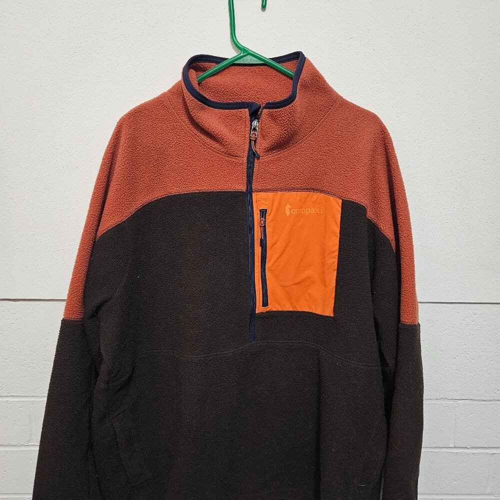 Cotopaxi XXL Brown/Orange Half-zip Abrazo Fleece Jacket